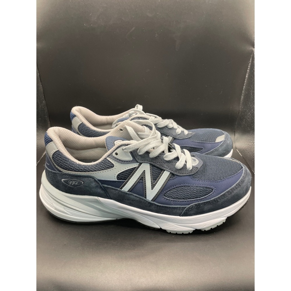 New Balance 990v6 Made in USA Navy Silver Mens 8.5 Wide 2E M990NV6 Running Shoes